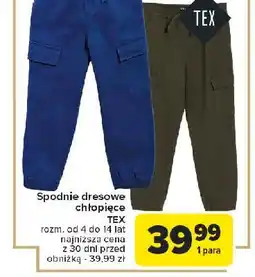 Carrefour Spodnie chłopięce rozm. 4-14 lat Tex oferta