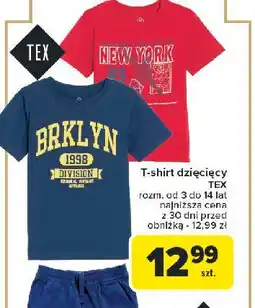 Carrefour T-shirt dziecięcy 3-14 lat Tex oferta