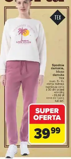 Carrefour Bluza damska s-xl Tex oferta