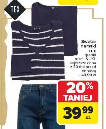 Carrefour Sweter damski rozm. s-xl Tex oferta