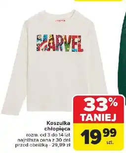 Carrefour Bluzka chłopięca z długim rękawem 3-14 lat oferta