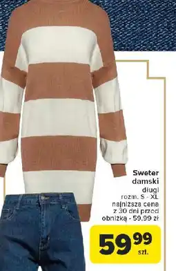 Carrefour Sweter damski długi rozm: s-xl oferta