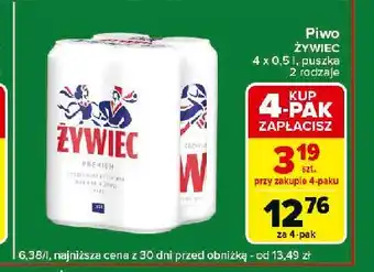 Carrefour Express Piwo Żywiec Jasne Pełne oferta