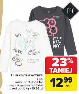 Carrefour Bluzka dziewczęca 3-14 lat Tex oferta