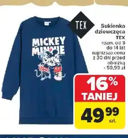 Carrefour Sukienka dziewczęca 3-14 lat Tex oferta