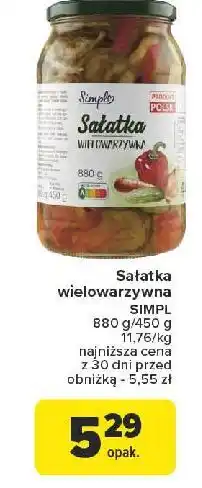 Carrefour Sałatka wielowarzywna Simpl oferta