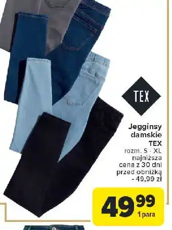 Carrefour Jegginsy damskie s-xl Tex oferta