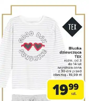 Carrefour Bluzka dziewczęca 3-14 lat Tex oferta