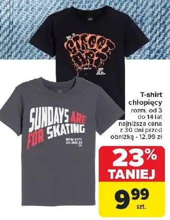 Carrefour T-shirt chłopięcy z nadrukiem 3-14 lat oferta