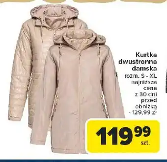 Carrefour Kurtka damska dwustronna rozm. s-xl oferta