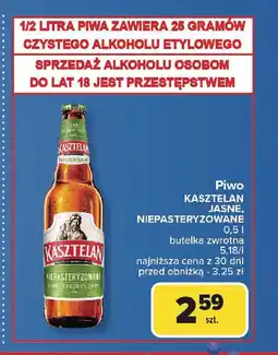 Carrefour Piwo Kasztelan Niepasteryzowane oferta