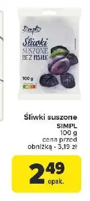 Carrefour Śliwki suszone Simpl oferta