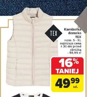 Carrefour Kamizelka damska s-xl Tex oferta