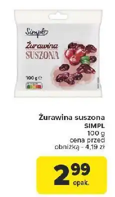 Carrefour Żurawina Simpl oferta