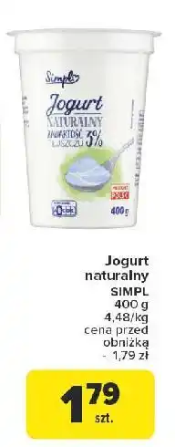 Carrefour Jogurt naturalny Simpl oferta