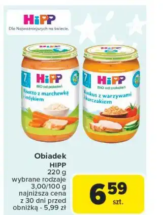 Carrefour Kuskus z warzywami i kurczakiem Hipp Bio oferta