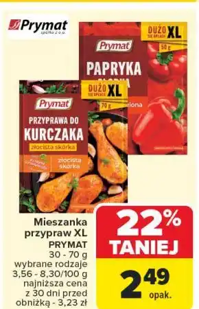 Carrefour Przyprawa do kurczaka złocista skórka Prymat oferta