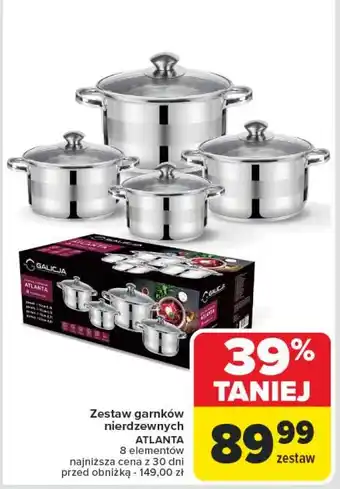 Carrefour Zestaw garnków atlanta Galicja oferta