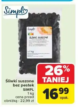 Carrefour Śliwki suszone Simpl oferta