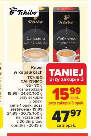 Carrefour Kawa caffe crema Tchibo Cafissimo oferta