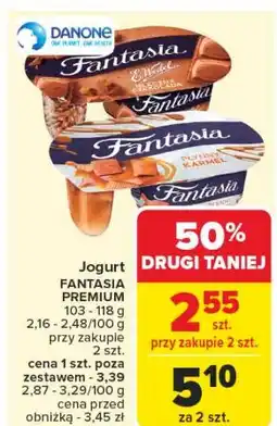 Carrefour Jogurt z mleczną czekoladą Danone Fantasia E. Wedel oferta