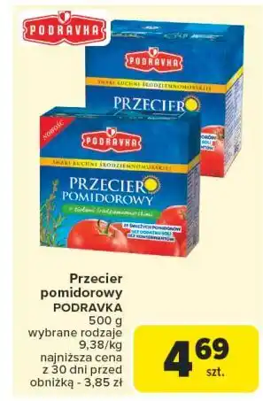 Carrefour Przecier pomidorowy z ziołami śródziemnomorskimi Podravka oferta