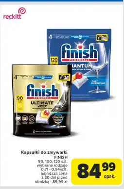 Carrefour Kapsułki do zmywarki lemon Finish Quantum oferta