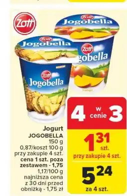 Carrefour Jogurt mango Zott Jogobella oferta