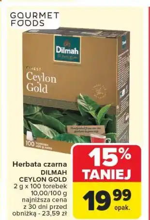 Carrefour Herbata Dilmah Ceylon Gold oferta