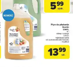 Carrefour Płyn do płukania brzoskwiniowy Simpl oferta