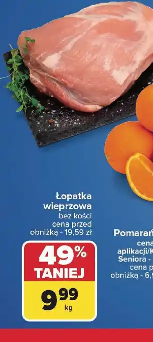 Carrefour Łopatka wieprzowa oferta