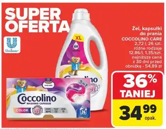 Carrefour Żel do prania color Coccolino oferta