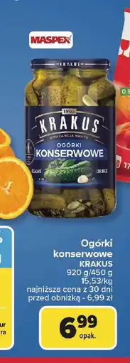 Carrefour Ogórki konserwowe Krakus Maspex oferta