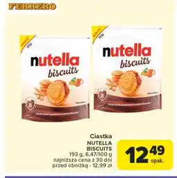 Carrefour Ciastka z kremem Nutella Biscuits oferta