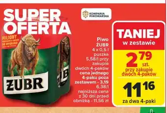 Carrefour Piwo Żubr 1768 oferta