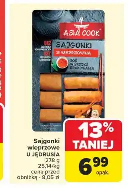 Carrefour Sajgonki z wieprzowiną + sos Asia Cook oferta