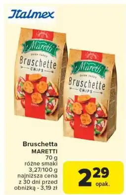 Carrefour Bruschetta pizza Maretti Bruschette oferta