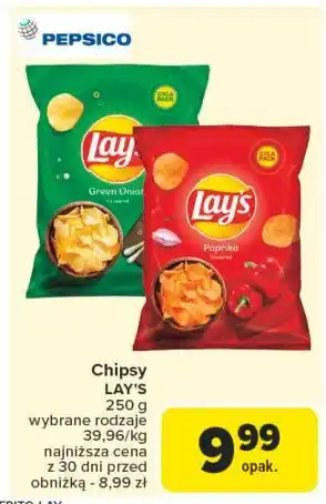 Carrefour Chipsy papryka Lay's oferta