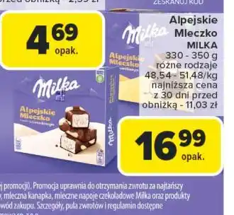 Carrefour Czekoladki śmietankowe happy cows Milka Alpejskie Mleczko oferta