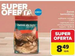 Carrefour Żwirek dla kota betonitowy oferta