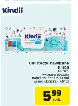 Carrefour Chusteczki wilgotne pure Cleanic Kindii oferta