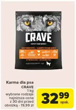 Carrefour Karma dla psa kurczak i indyk Crave oferta