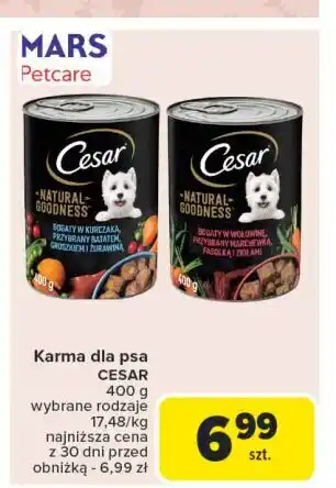 Carrefour Karma dla psa z wołowiną Cesar (Karma) oferta