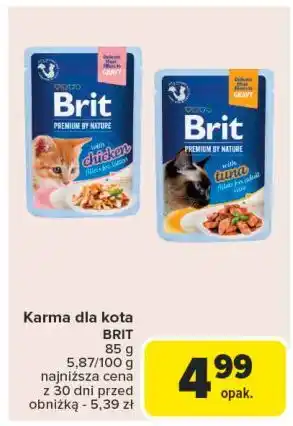 Carrefour Karma dla kota chicken Brit Premium By Nature oferta