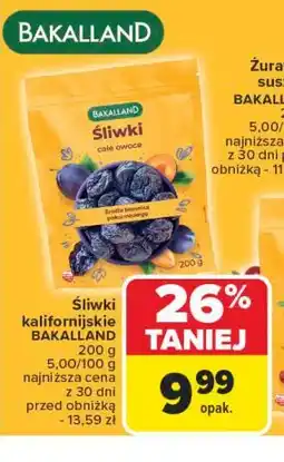 Carrefour Śliwki suszone Bakalland oferta