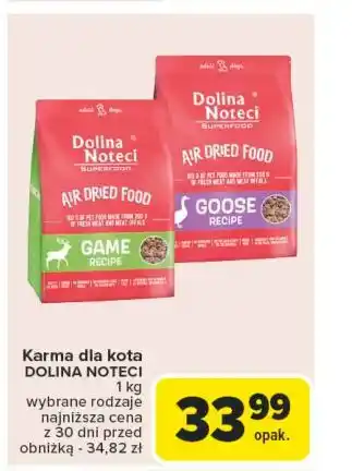 Carrefour Karma dla psów z kaczką Dolina Noteci Superfood oferta