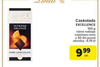 Carrefour Czekolada orange intense Lindt Excellence oferta