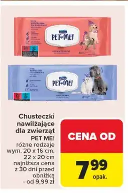 Carrefour Chusteczki dla zwierząt Septona Pet Me! oferta