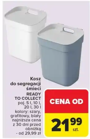 Carrefour Kosz do segregacji ready to collect 5l Curver oferta