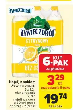 Carrefour Woda cytrynowa Żywiec Zdrój Z Nutą oferta